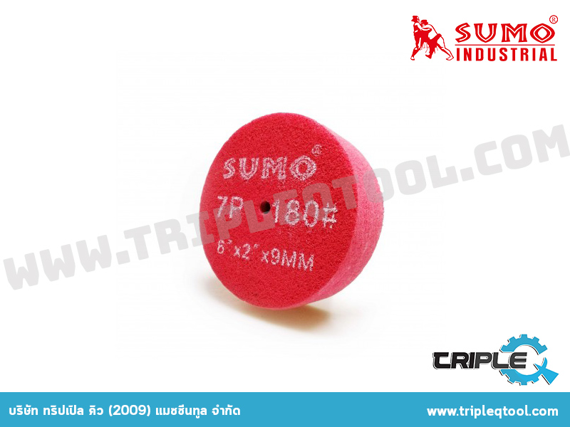 SUMO ลูกล้อใยสังเคราะห์ size : 6”x2” No.180 7P (สีแดง)