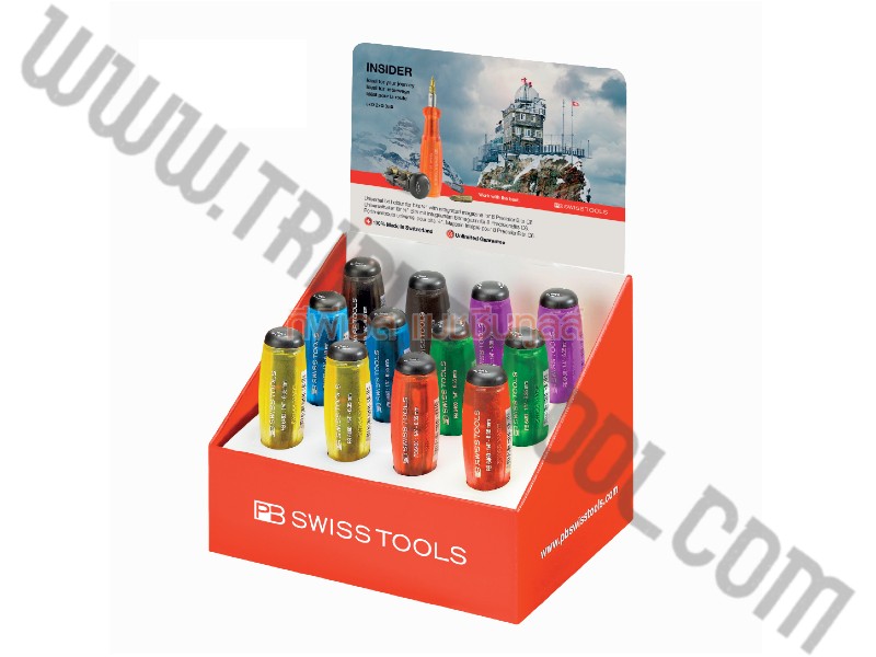 PB Swiss Tools ชุดไขควงเปลี่ยนหัวได้ PB6460 POS COL
