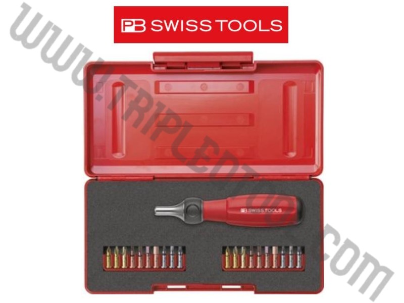 PB Swiss Tools ชุดไขควงด้ามฟรีสั้น พร้อมกล่อง PB 8510 R30 Set